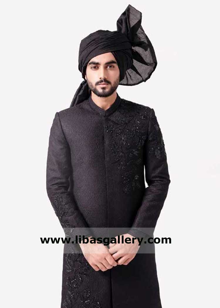 Black Groom Turban for Nikah