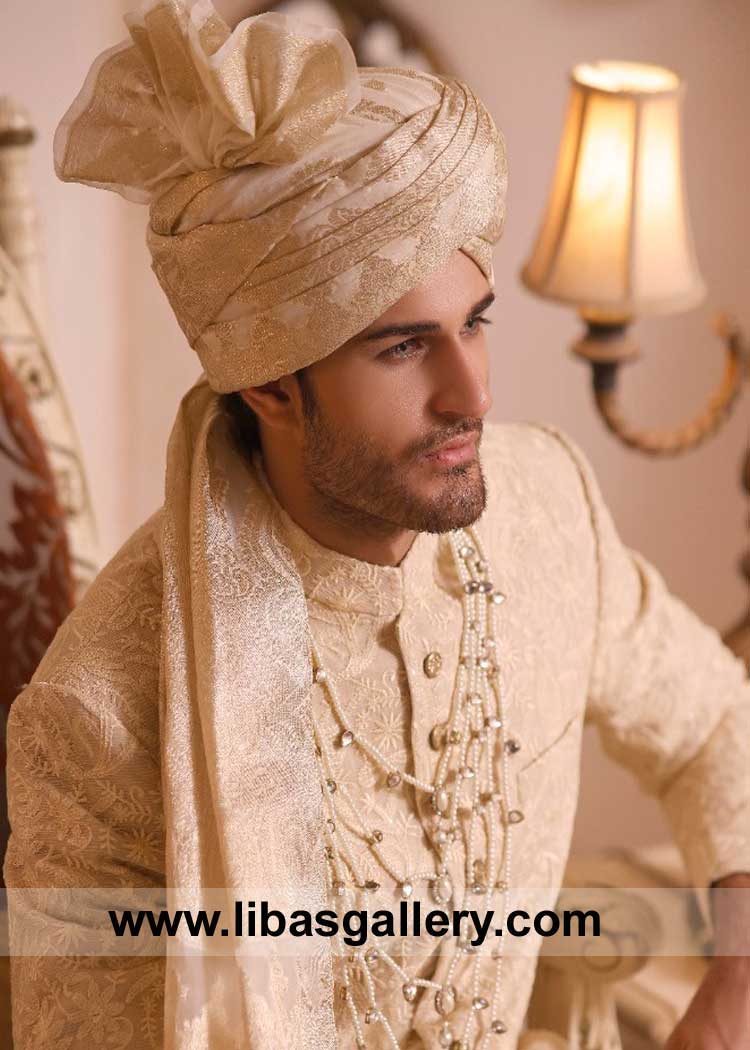 Traditional Pakistani Turban for Groom Nikah