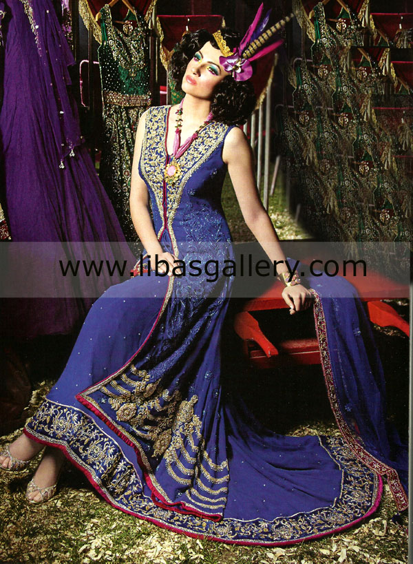Beautiful Bridal Collection Evening Party Outfit by Indian Designer`s Shop Online In New York, New Jersey, Virigina, Washington D.C