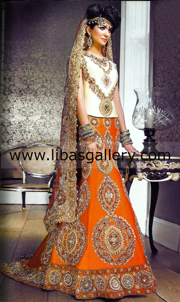 Indian Heavy Embroidered Wedding Dresses A34