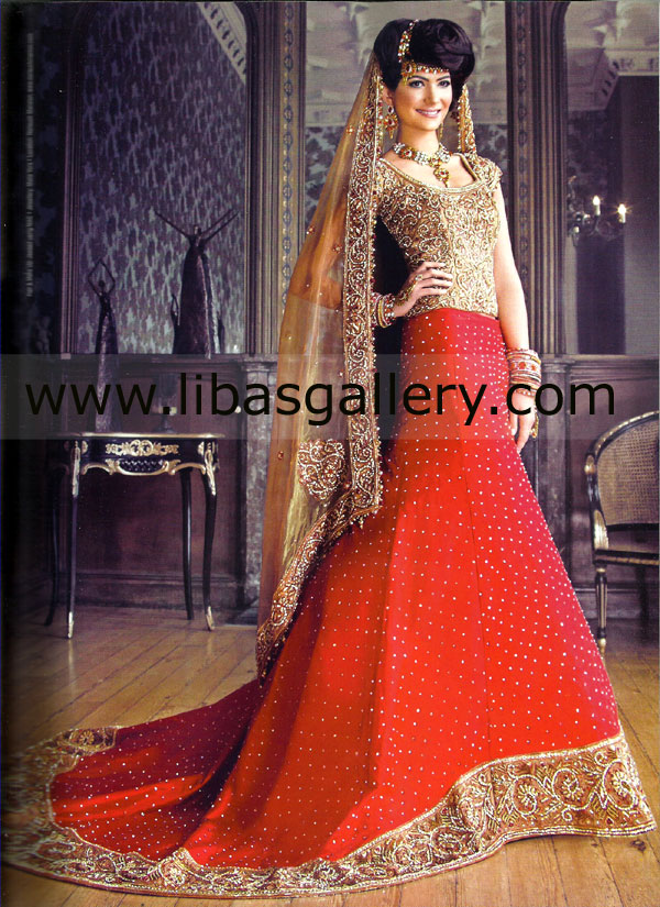 Indian Anarkali Wedding Dresses A35