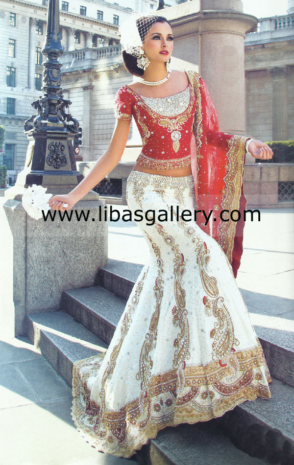 Indian Fancy Embroidered Wedding Dresses A41