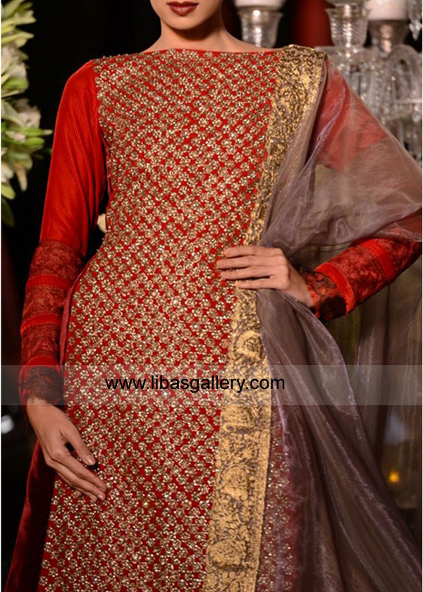Red Kingston Indian Wedding Dresses