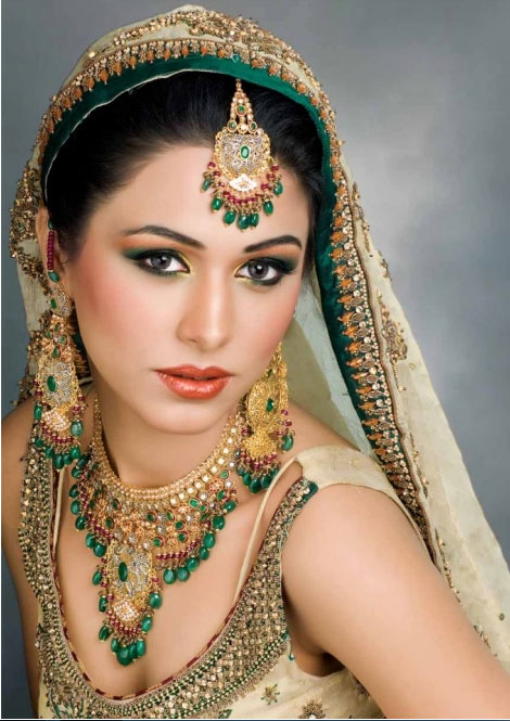Emerald Gold amazonite Jewellery set