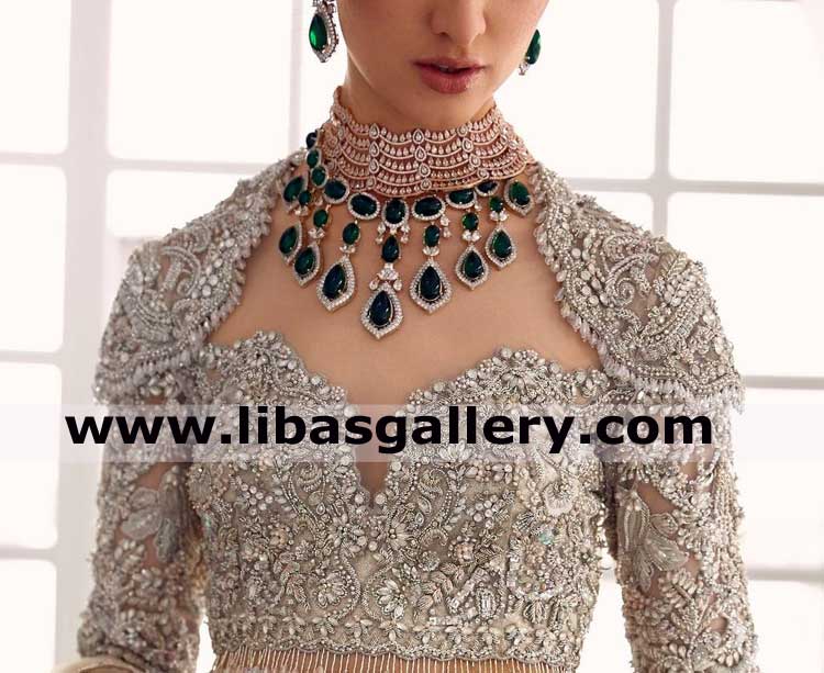 Beautiful designer jewellery set for bride