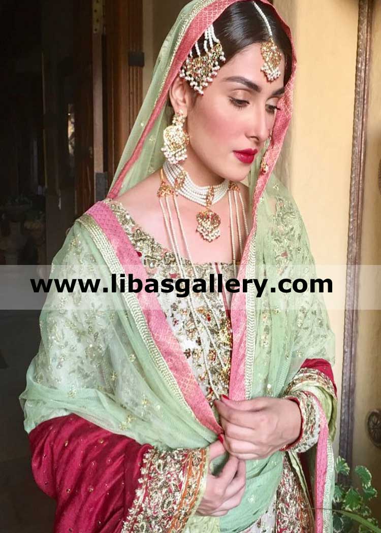 light weight amazing pakistani bridal jewellery set