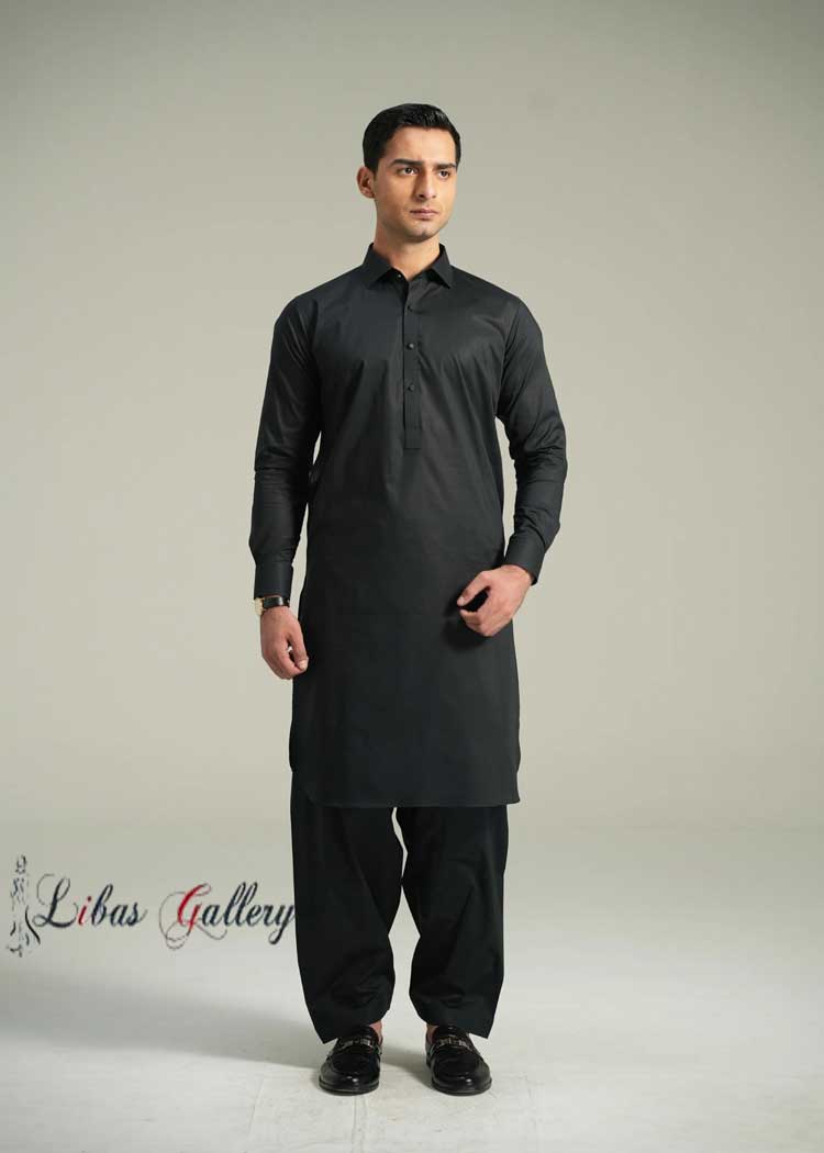 Onex Black Kameez Shalwar Versatile Dress for Men