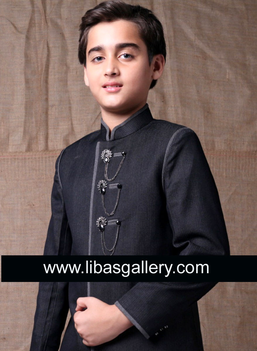 Latest Kids Sherwanis 2013-2014 Suit Designs Pictures with Prices New Children Sherwanis Suits 2013-2014 Online Store for Kids Dresses Birmingham UK
