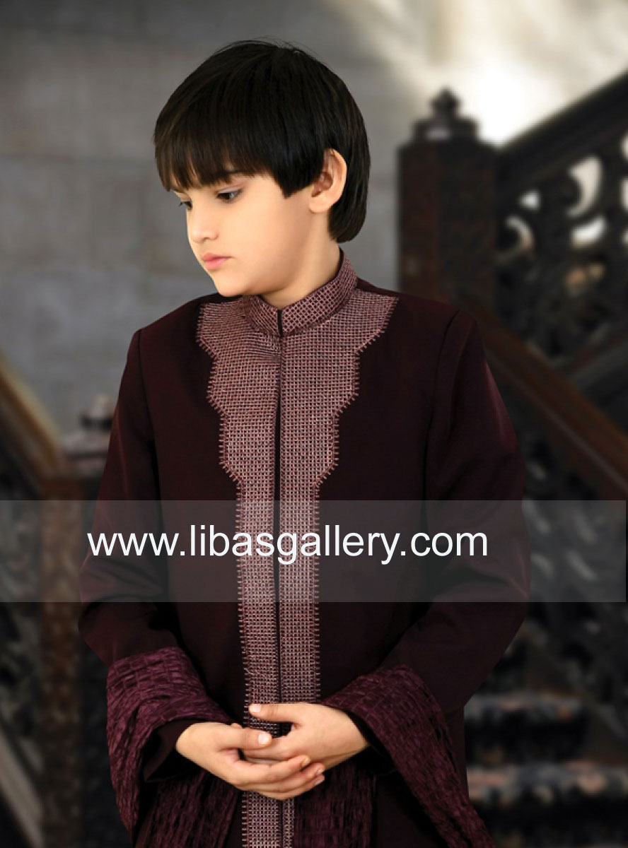 Latest Styles of Boys Sherwanis 2013-2014 available at Online Shop Latest Light Embroidered Sherwani Designs affordable price Dubai UAE