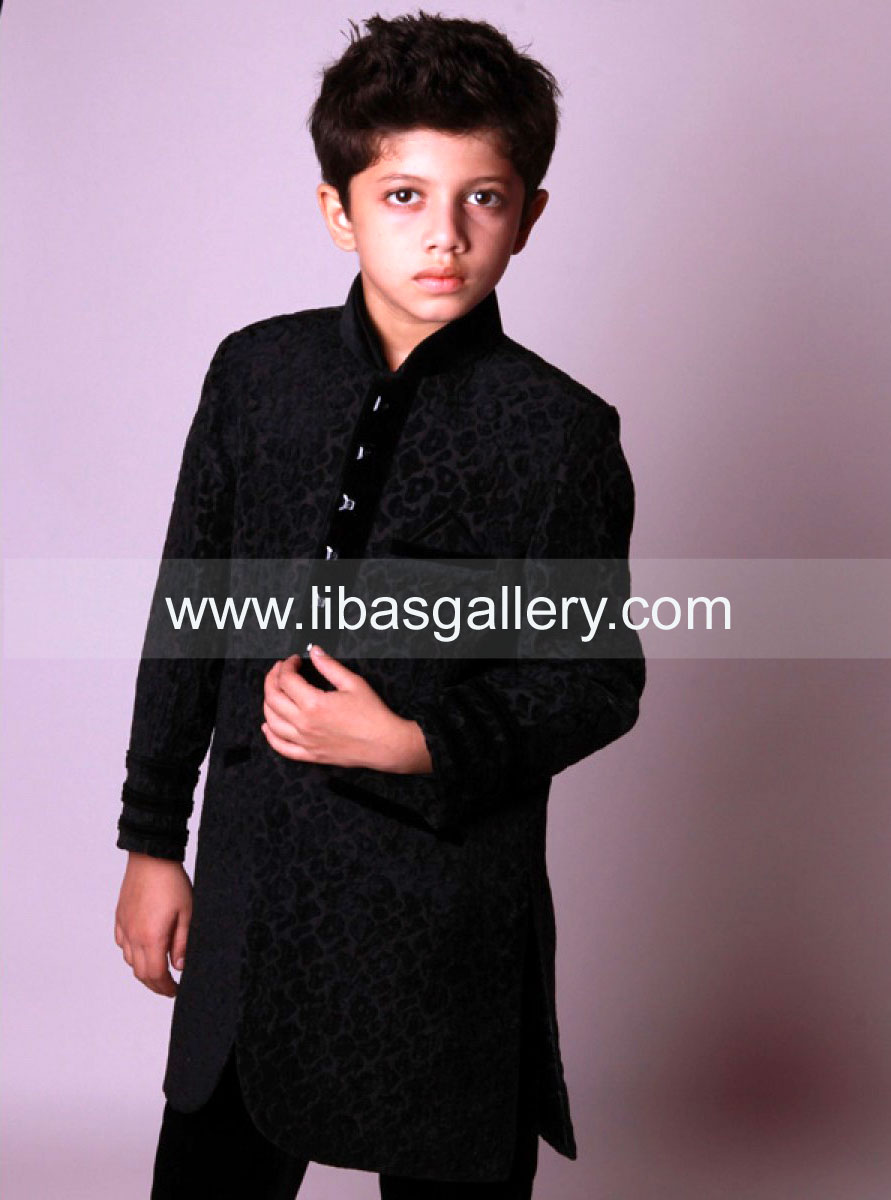 Designer Embroidered Sherwanis 2013-2014 For Kids New Sherwani Designs 2013-14 Pictures with Prices For Kids Online Store for Kids Dresses Manchester UK