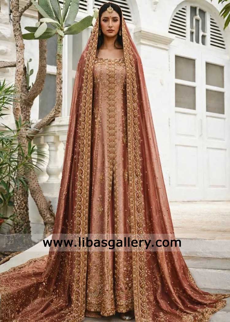 Majestic maroon bridal peshwas with dhaka pants hand embellished for wedding-Pakistani Bridal Dresses New York USA Majestic maroon bridal peshwas with dhaka pants hand embellished for wedding-Pakistani Bridal Dresses New York USA