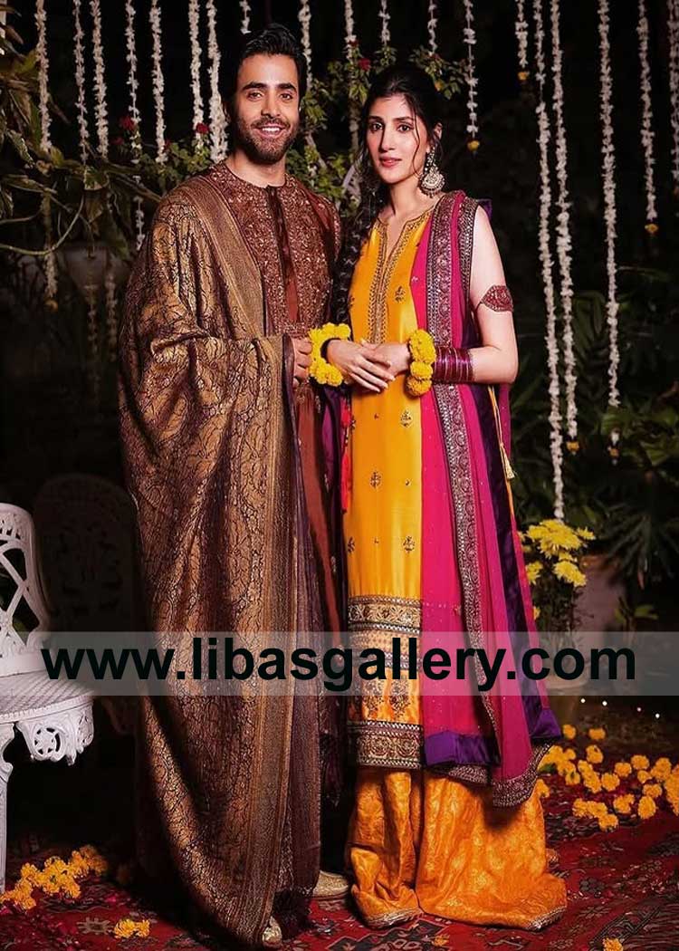 Jamawar Royal type Groom Wedding Shawl Dark shade