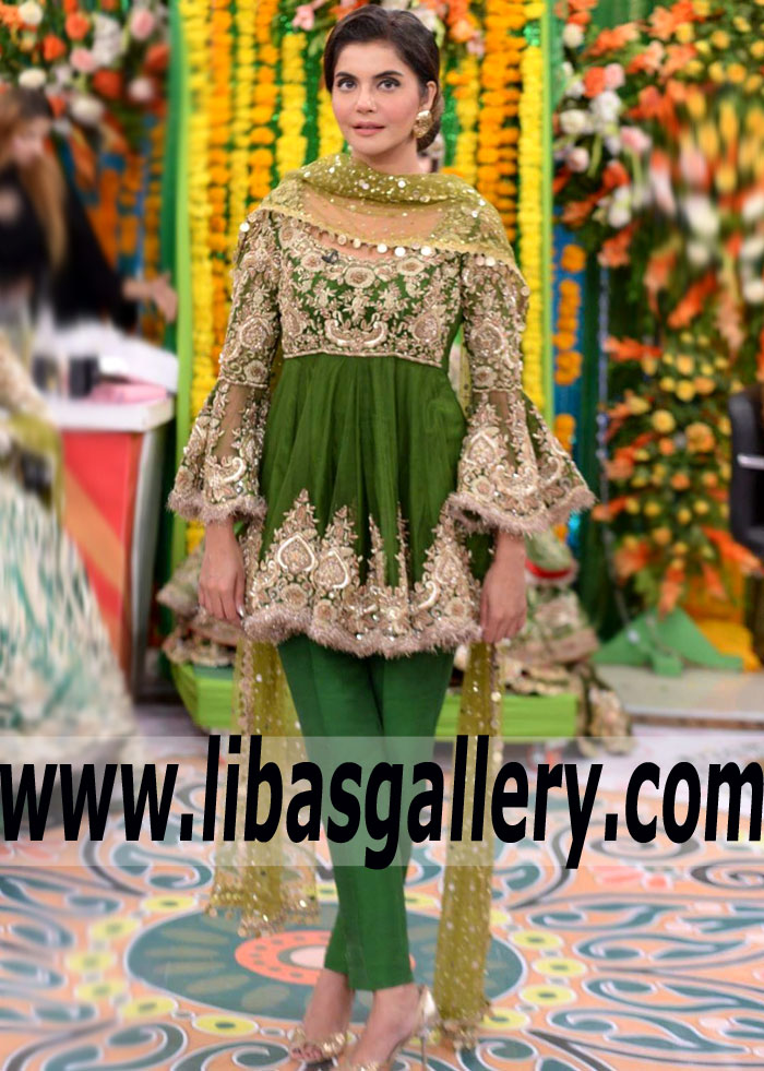 Designer Anarkali Dresses Kingston UK Mehndi Special Occasion Dresses Pakistan Latest Style