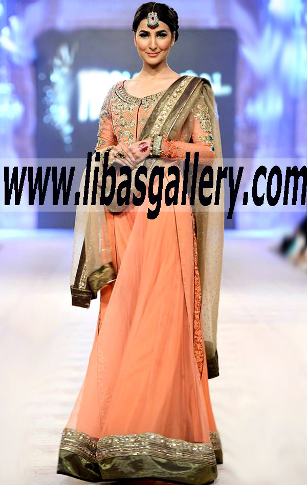 Buy Now Best Luxury couture wedding dress design by Asifa & Nabeel Brides collection at PFDC L�Or�al Paris Bridal Week 2014 Online in Edinburgh, Pendle, Rochdale and Nottingham, United Kingdom