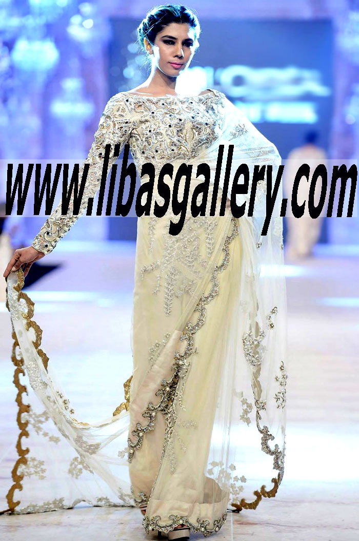 Stunning Heavy Embellished Saree from New Collection 2015