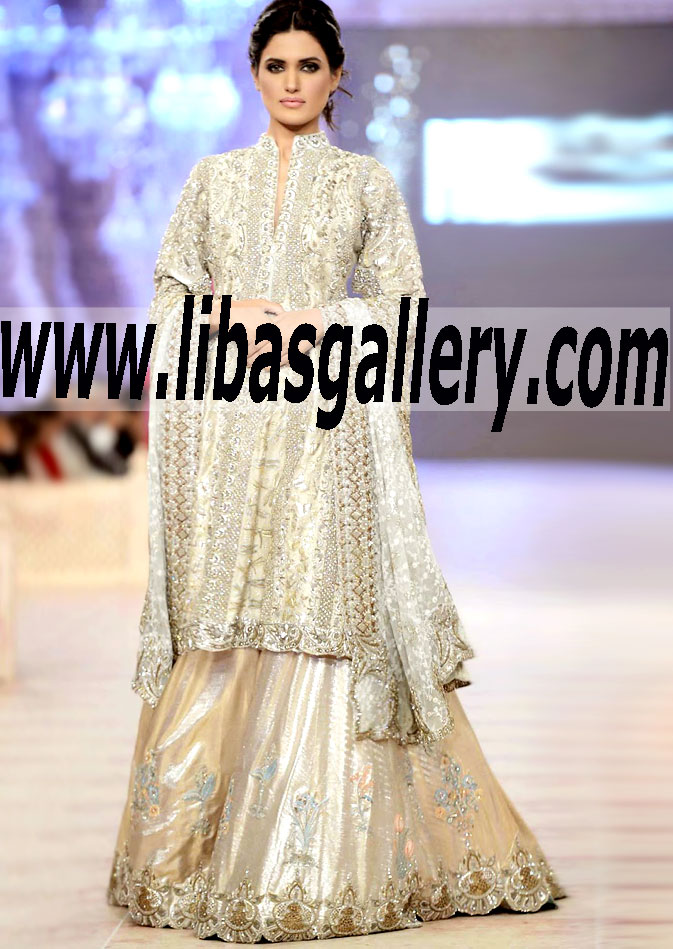 Luxury Bridal Wear with Sharara and Heavy Dupatta for a New Generation Bride