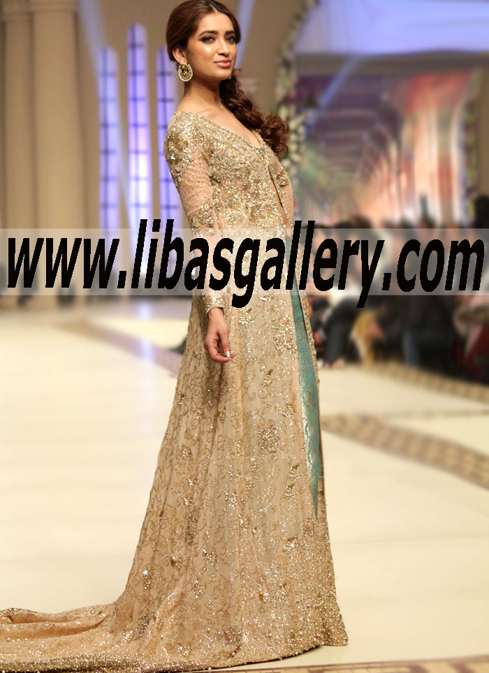 Luxurious Essense of Pakistani Wedding Gown 2015 Collection