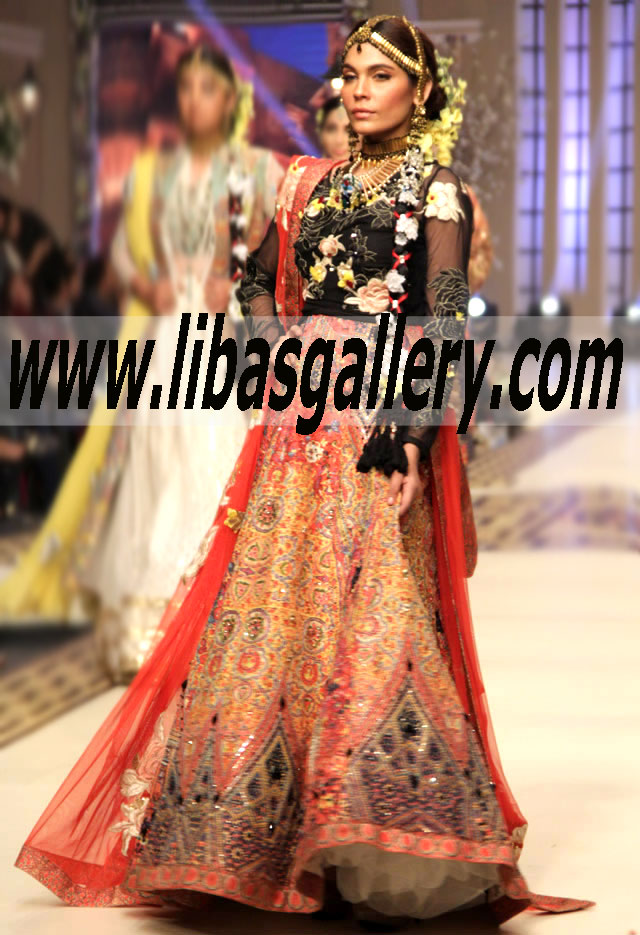 Designer Evening Wear with Heavy Embellishments Lehenga