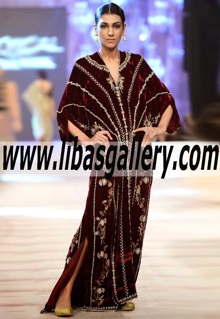 This gorgeous Long Kaftan outfit is a versatile addition into your ethnic wardrobe