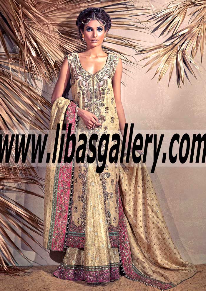 Lavish love Wedding Dress with Beautiful Dhaka Pajama