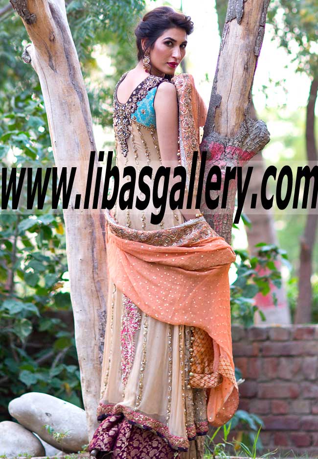 Breathtaking Front Open Paneled Shirt Special Occasion Dress for Wedding and Social Event