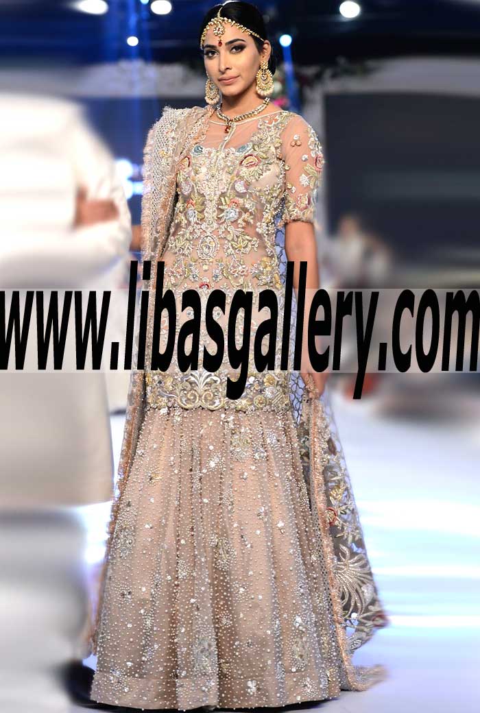 Supremely Stylish Bridal Dress for Wedding and Special Occasion Event