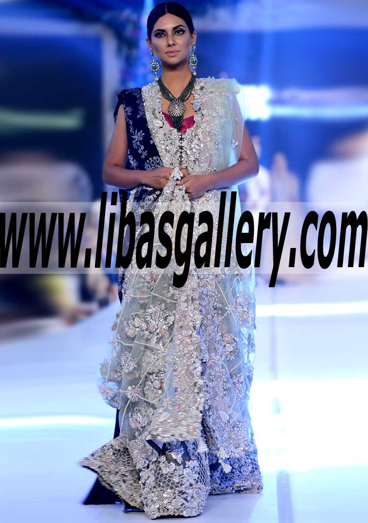 Stunning Wedding Dresses with Sharara and supremely stylish embellishments Dupatta