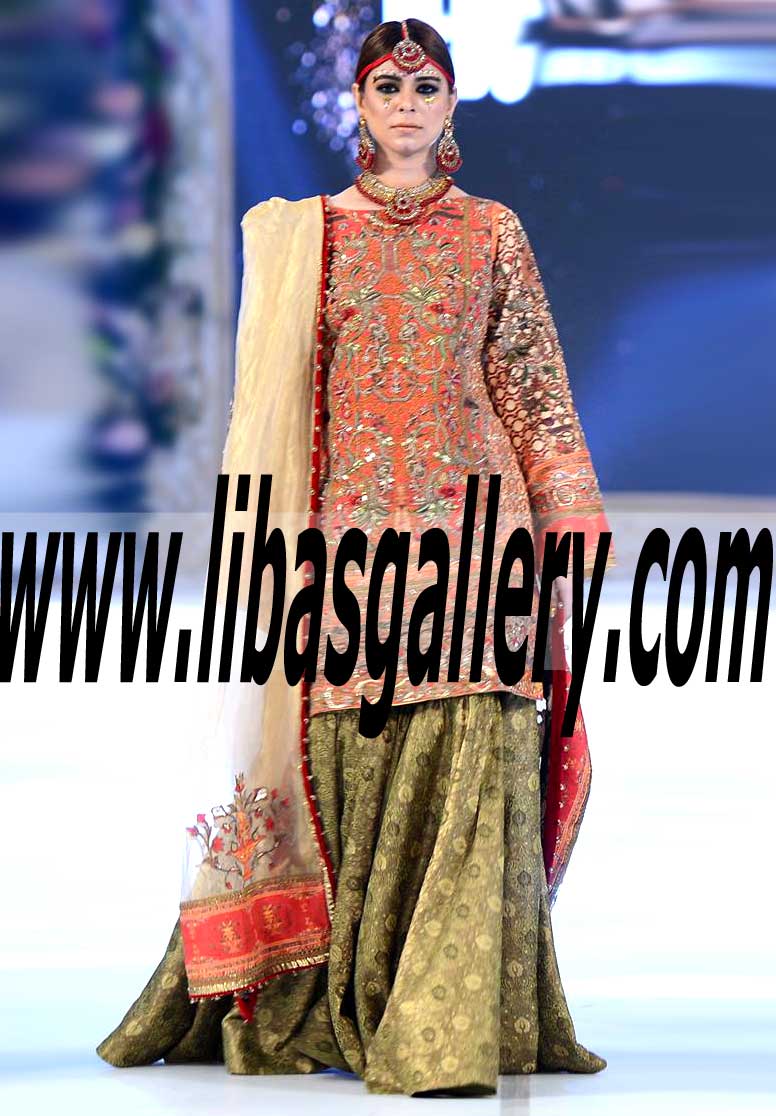 Striking Wedding Sharara Dress for Wedding and Special Occasions