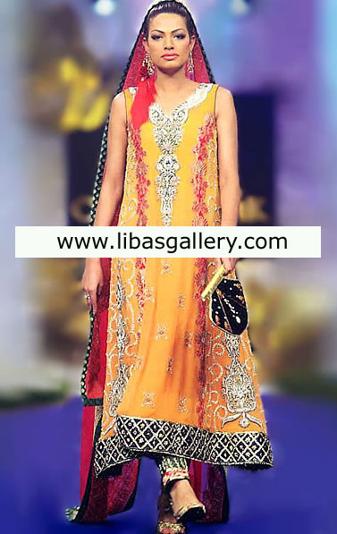 Pakistani Latest Designer Outfits 2013 By Zainab Chottani, Latest Designer Dresses Collection 2013 At Pantene Bridal Couture Week 2013 Online