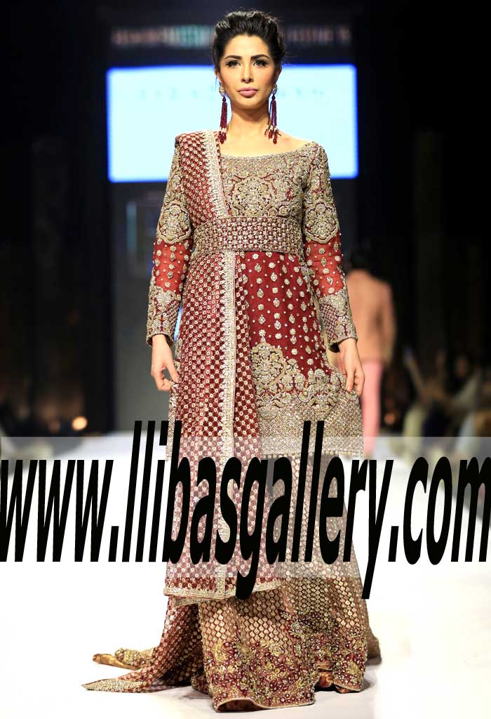 Faraz Manan Bridal Lehenga Dresses, Fashion Pakistan Week Bridal Lehenga for Wedding and Special Occasions, Fairfield New Jersey NJ USA Bridal Lehenga Dresses Online