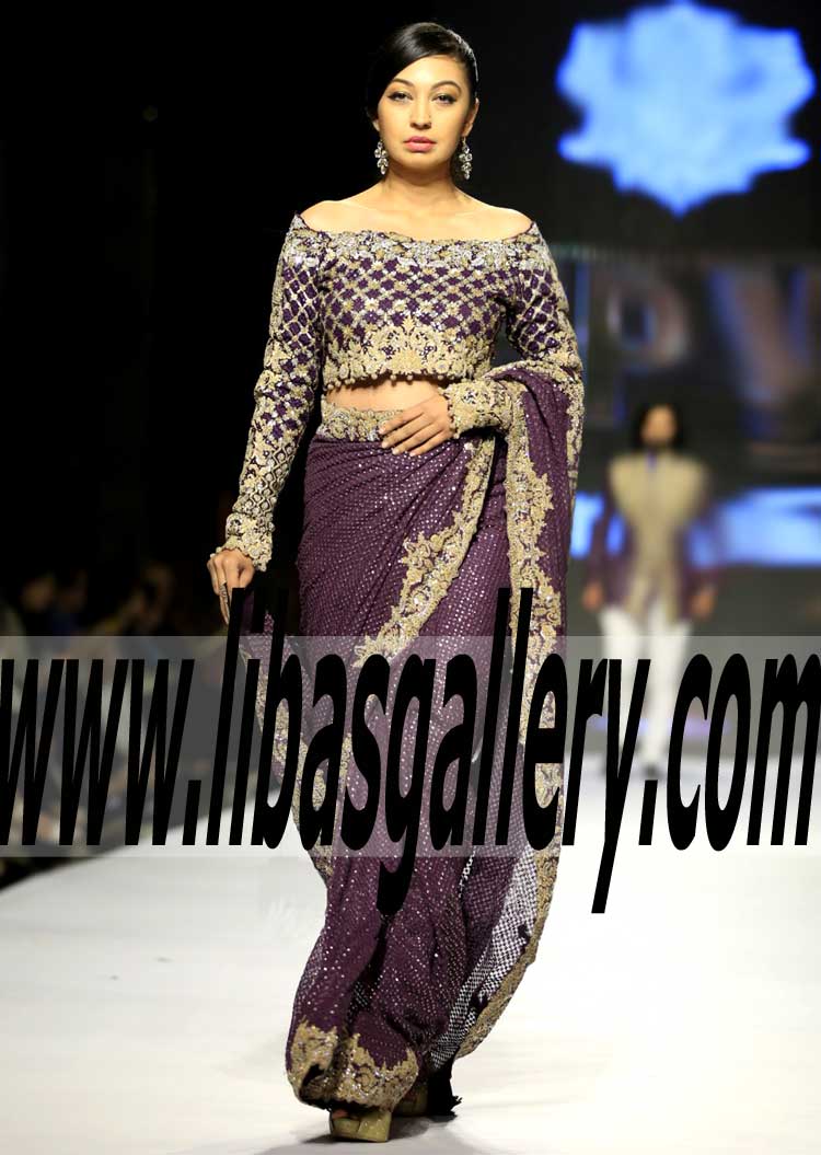 Pakistani Sarees Bridal Sarees UK USA Canada Designs Designer Umar Sayeed Saree Indian Saree Boutique