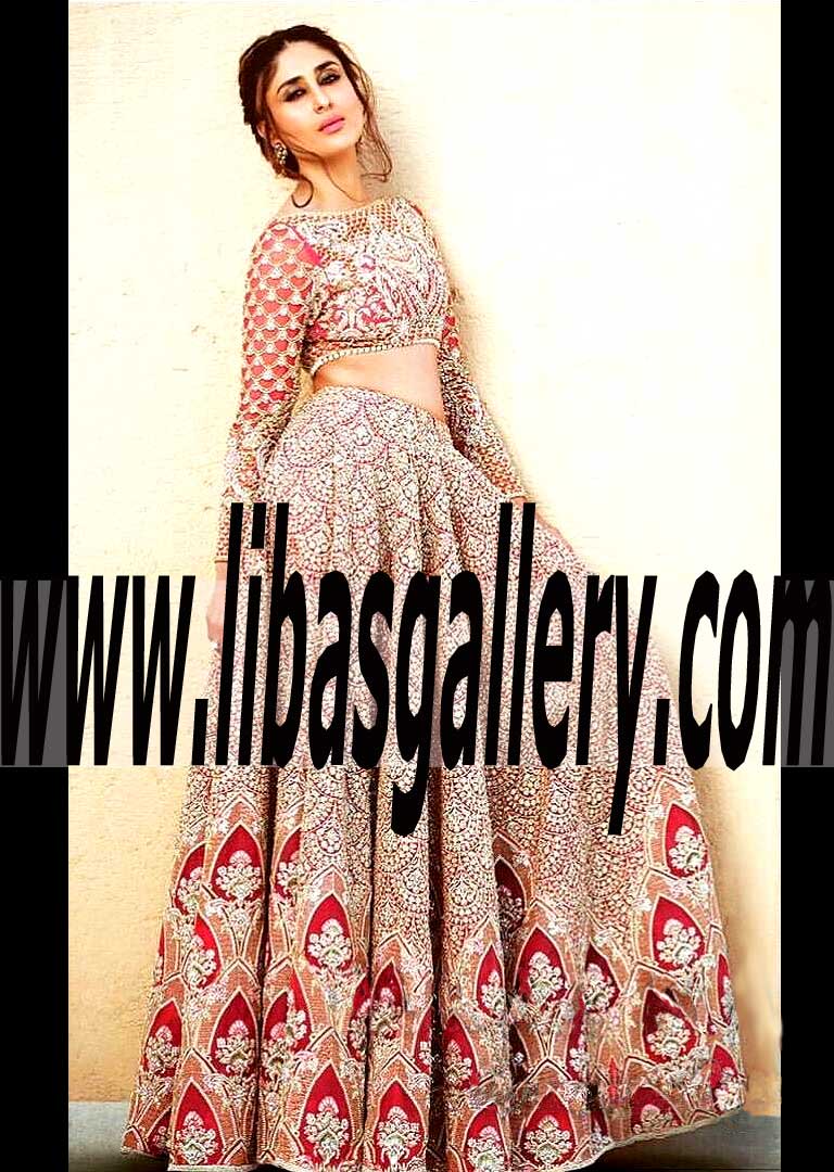 Ravishing Kareena Kapoor Wearing Asian Wedding lehenga dress for your Big Day