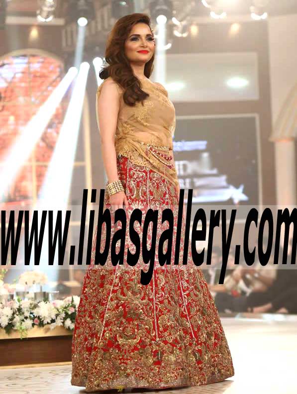 Chic and Glorious Embroidery and Embellishments Wedding Lehenga for Formal and Special Occasions