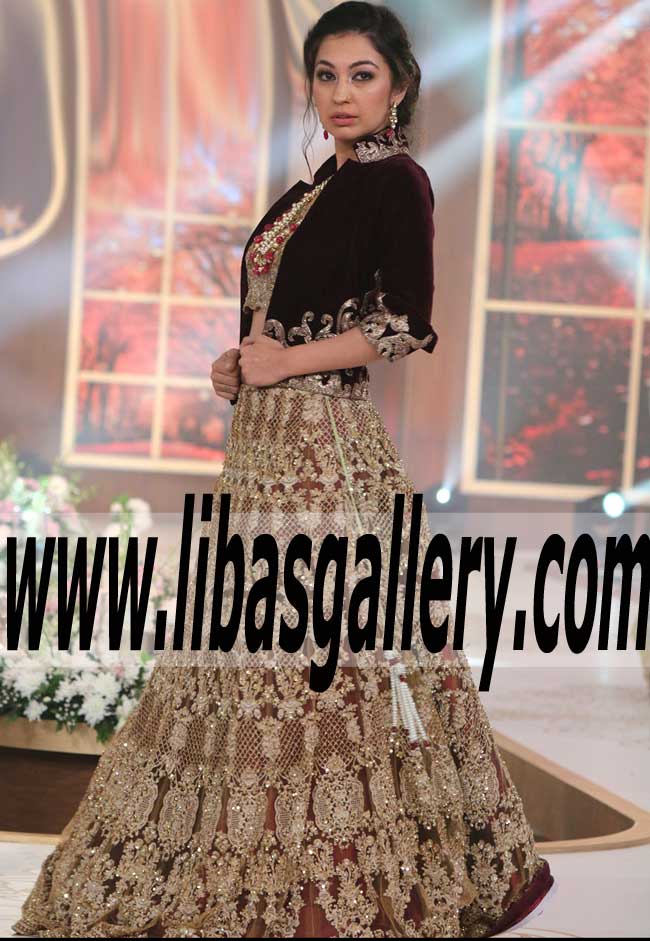 Dazzling and Lovely Embellished Designer Lehenga Dress for Special and Wedding Events