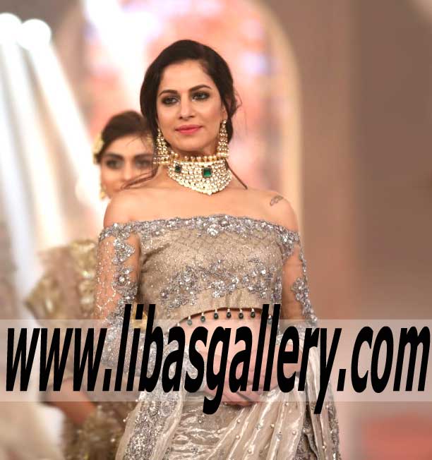 Outstanding Pakistani Designer Bridal Lehenga for Reception and Valima
