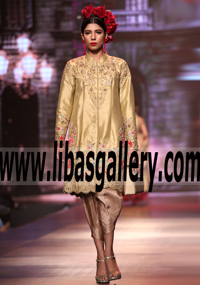 Latest Designer Party Wear Party Suits with tulip shalwar for Evening Events