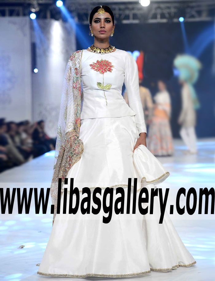 Stylish Dual Layered Lehenga Evening Dress for Party and Formal Events