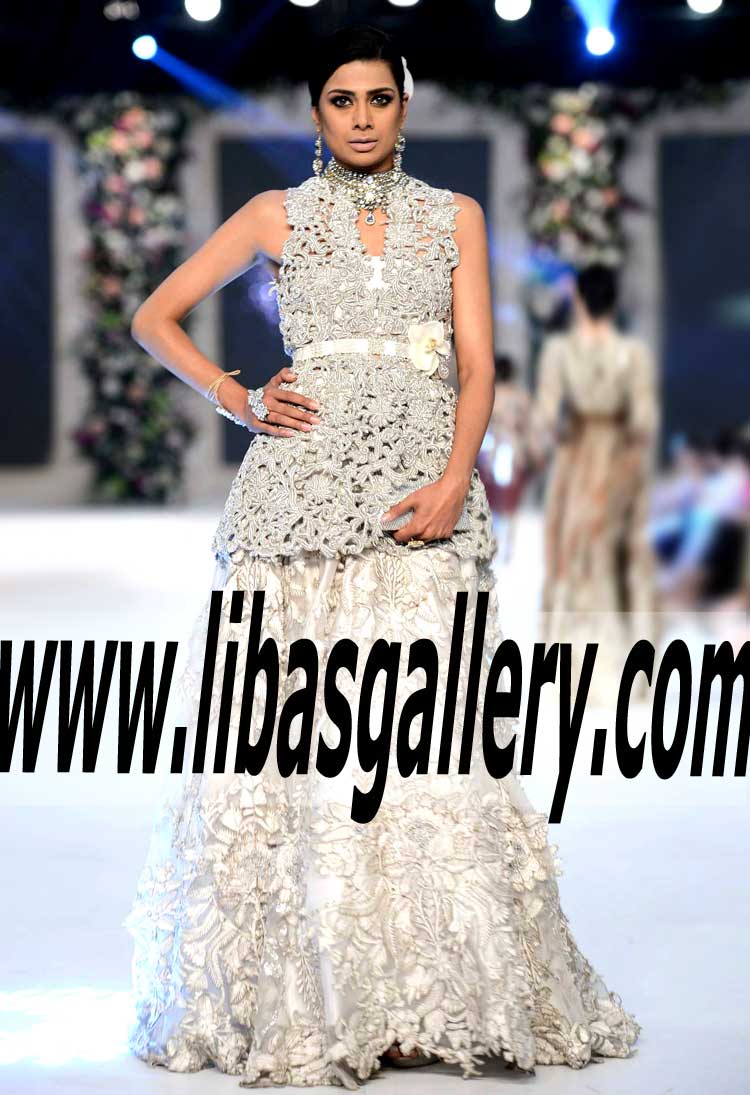 Vigorous Bridal Wear with Gorgeous Embellishments for Wedding Reception and Special Occasions
