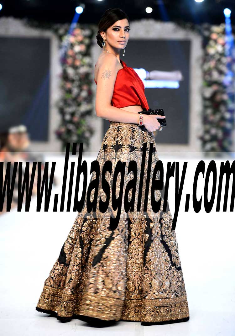 Modern Style Lehenga Dress with Exquisite Embellishments for Wedding Reception and Special Occasions 