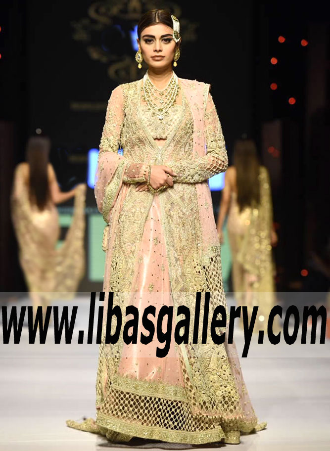 Beyond Explanation Exquisite Embellished Pakistani Bridal Dress for Reception and Special Occasions