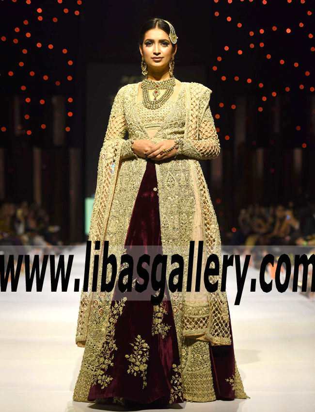 Beauty and Grace Pakistani Wedding Lehenga Dress for Wedding and Special Occasions