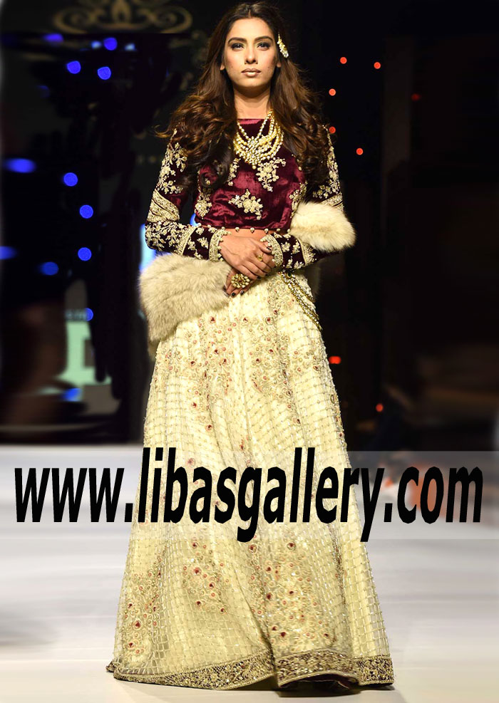 Magnificent Pakistani Wedding Lehenga Dress for Wedding and Special Occasions