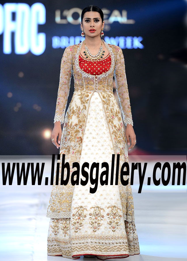 Modern Style Bridal Lehenga Dress with Marvelous Embellishments for Engagement and Formal Events