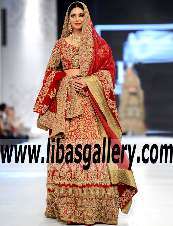 Precious Bridal Wedding Dress with Classic Lehenga for Wedding and Special Occasions