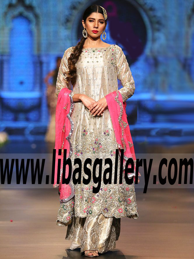 Pleasant Pink Aster Koshalyia Bridal Gown