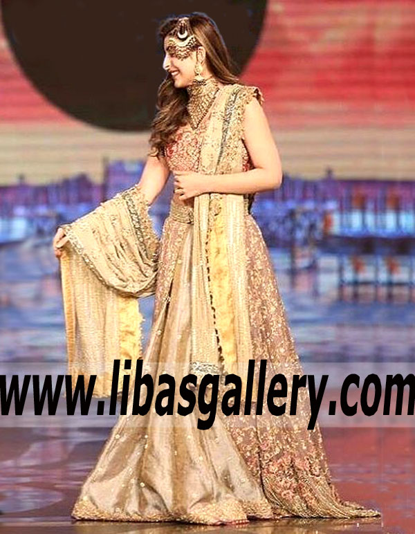 Gorgeous Burlywood Rudbeckia Wedding Lehenga