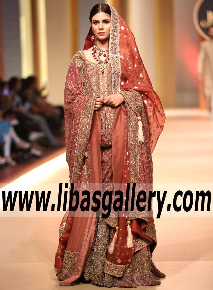 Traditional Terra Cotta Lilium Wedding Gown