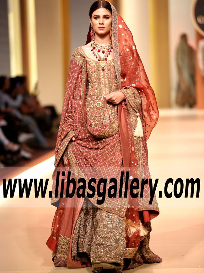 Traditional Terra Cotta Lilium Wedding Gown