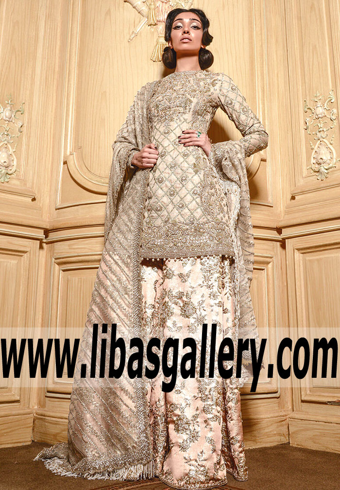 Dazzling Beige Viceroy Bridal Dress