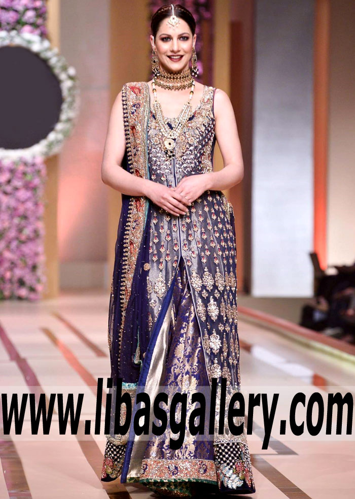 Astonishing Midnight Eucharis Lehenga Anarkali